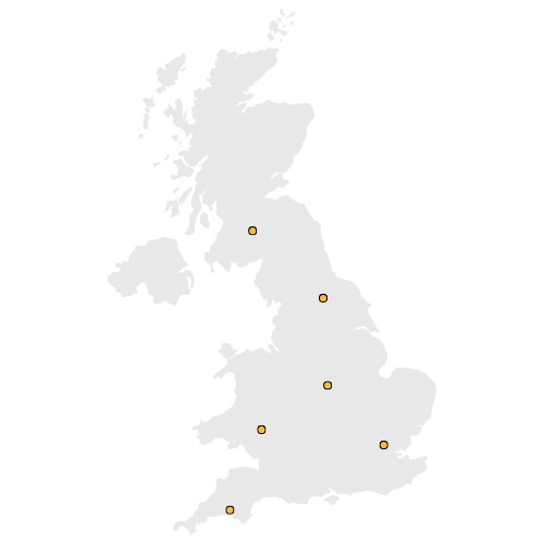 Mortgage UK Map Map of the UK showing areas Mortgage HQ can help